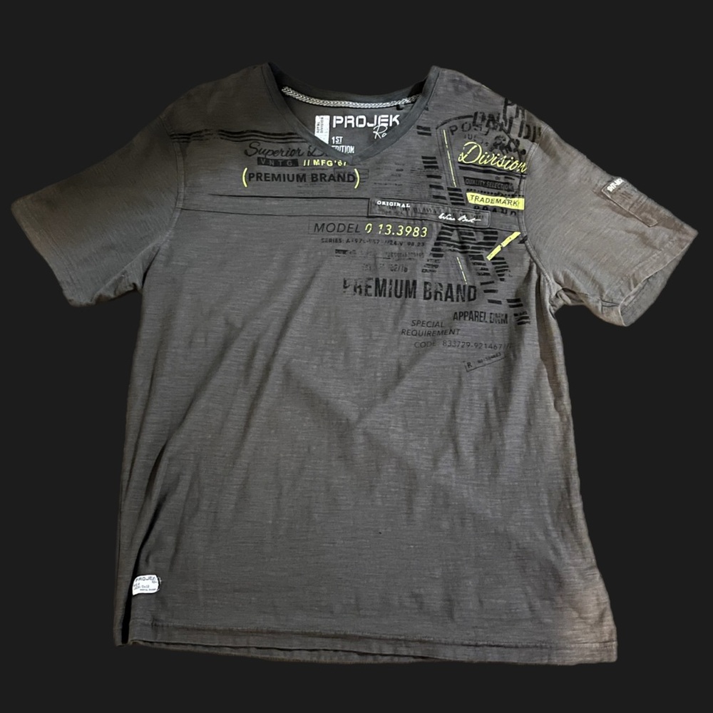 Grey Projek Raw 1st Edition with Sleeve Pocket Shirt